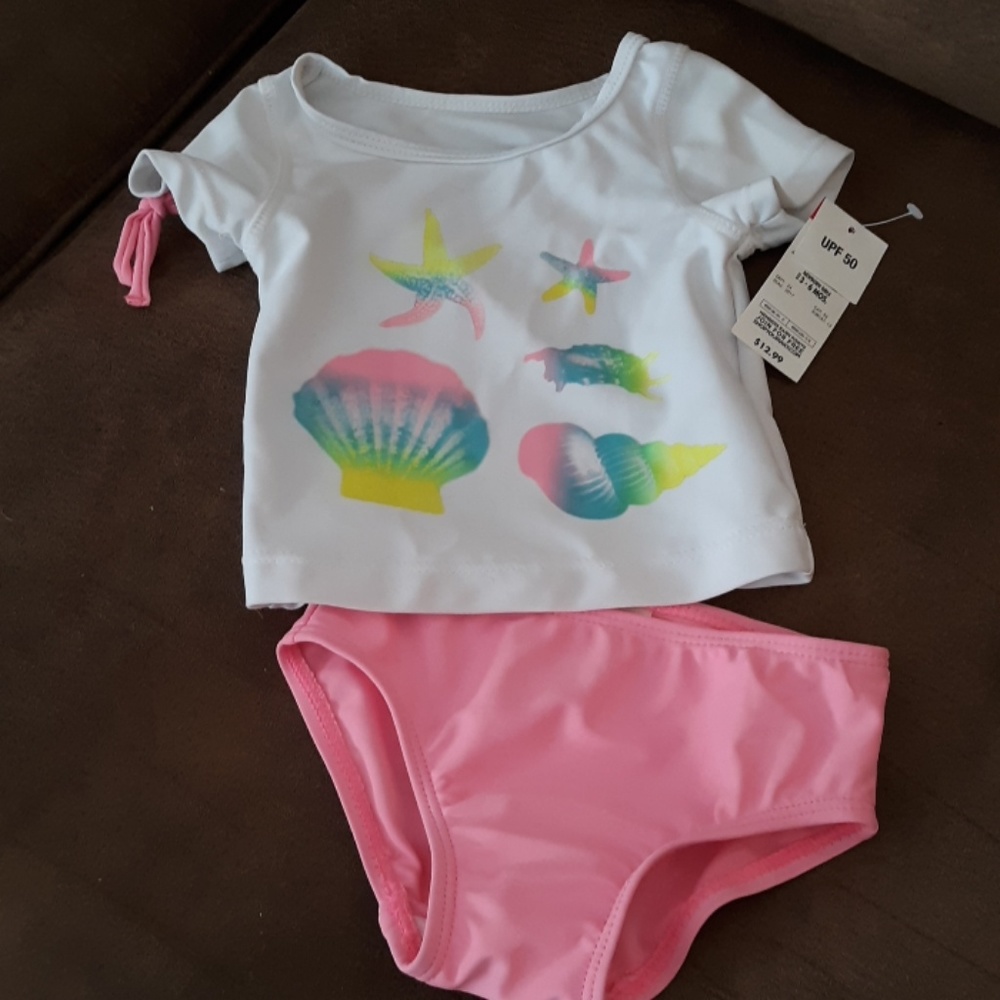 Wonder Kids 3 to 6 mo. two piece swimsuit new